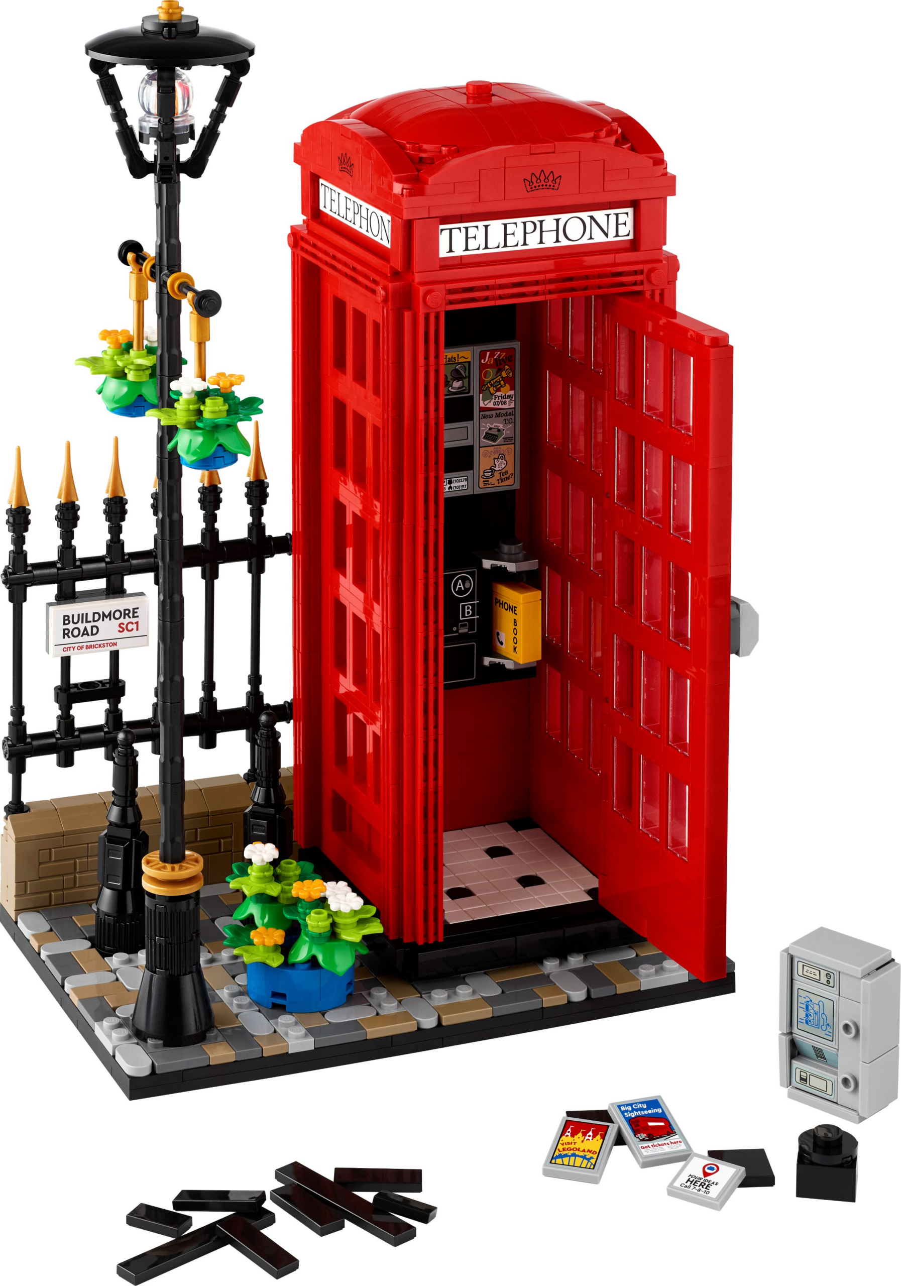 Lego Rode Londense telefooncel 21347