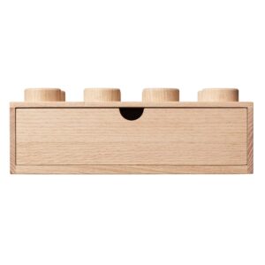 Houten bureaulade met 8 noppen - licht eiken 5007111