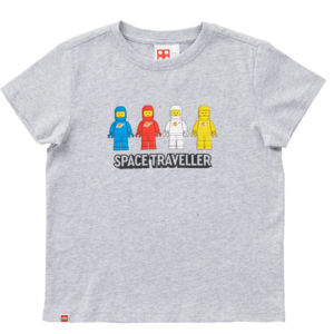 Ruimtereizigers T-shirt met korte mouwen voor kinderen - grijs gemêleerd 5009115