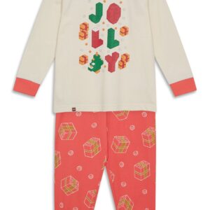 Kerstpyjama voor kinderen - gebroken wit 5009956
