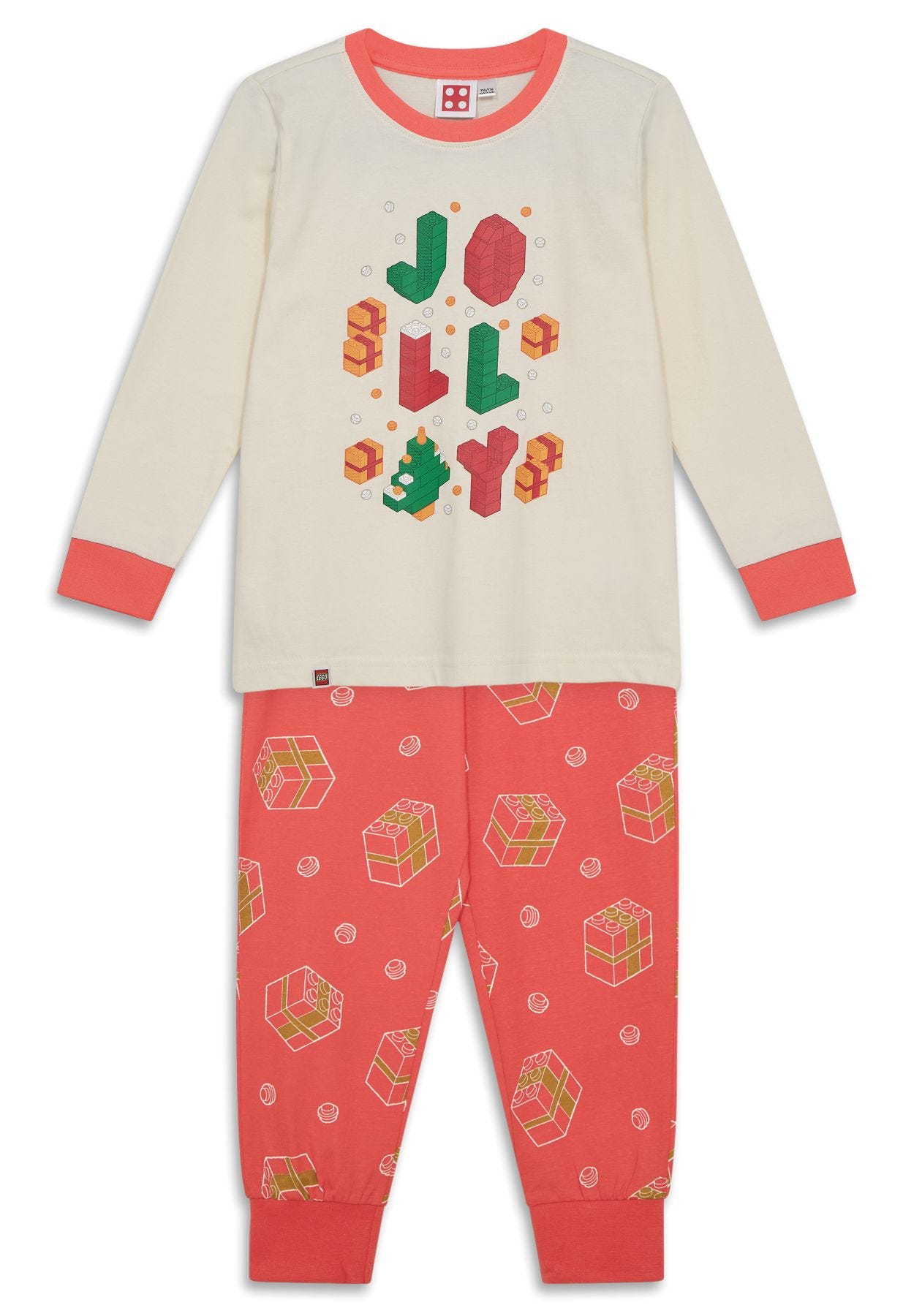 Lego Kerstpyjama voor kinderen – gebroken wit 5009956
