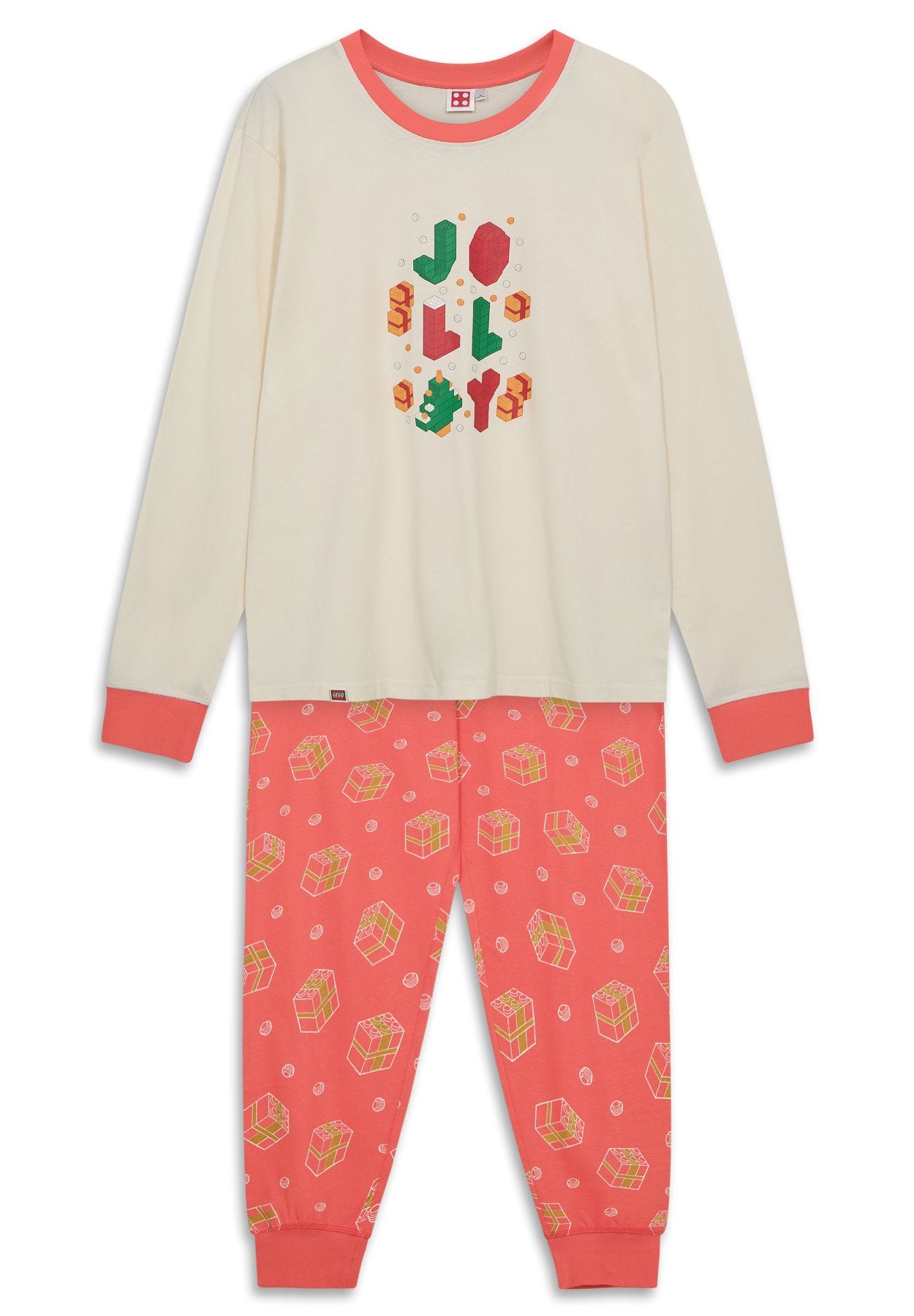Kerstpyjama voor volwassenen - gebroken wit 5009958