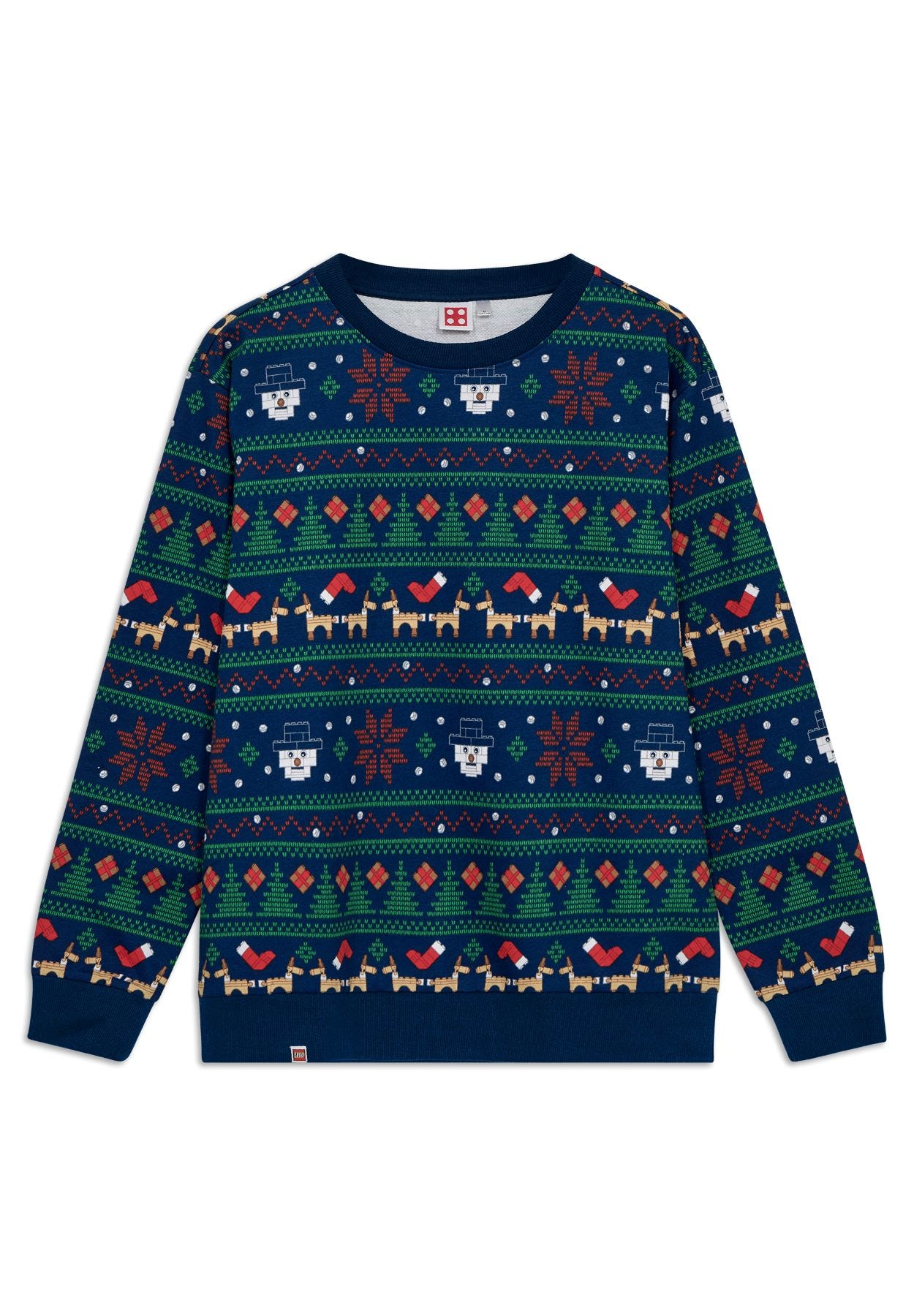 Kerstsweatshirt voor volwassenen - donkerblauw 5009960