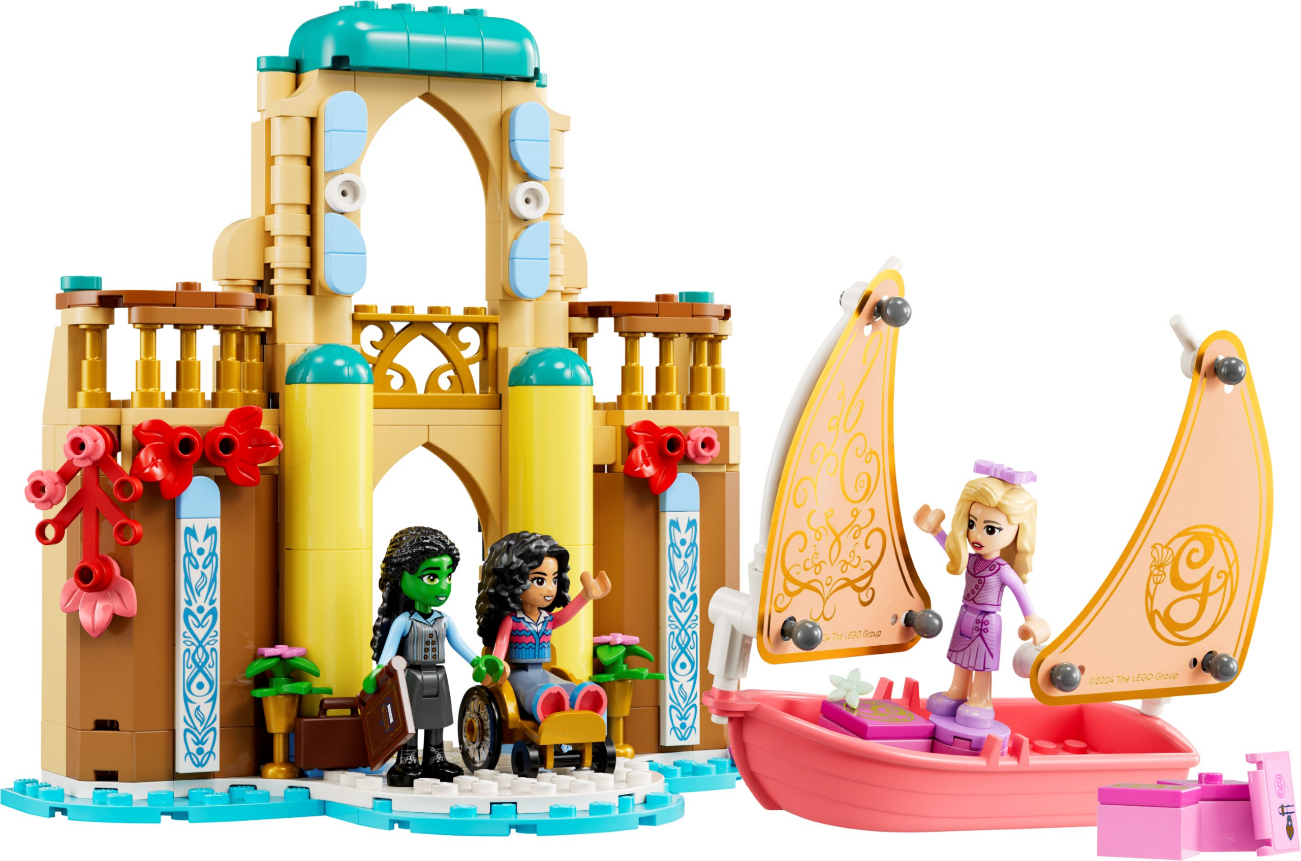 Lego Glinda, Elphaba en Nessarose op Shiz University 75681