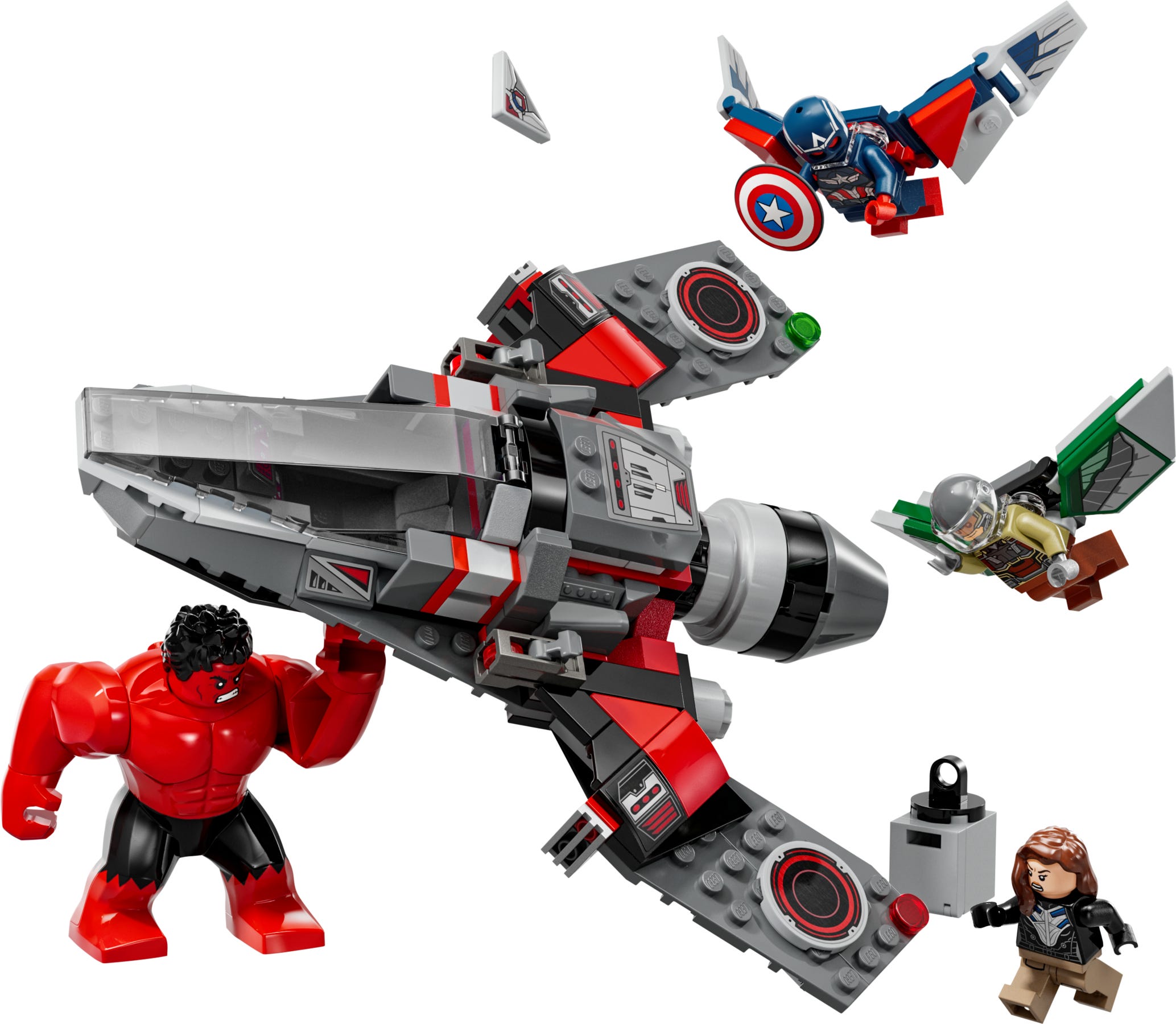 Lego Captain America vs. Rode Hulk duel 76292