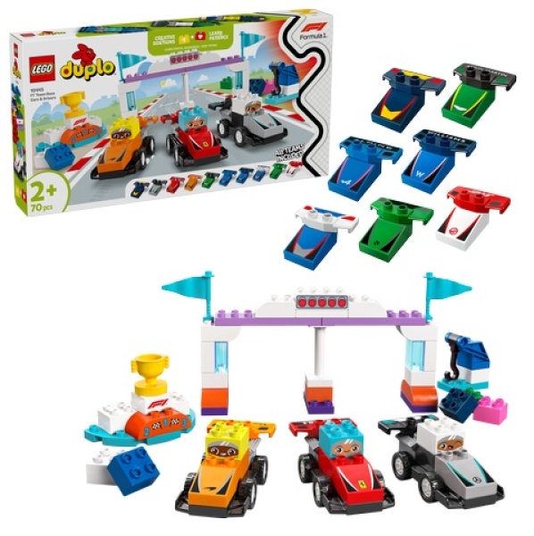DUPLO 10445 F1 Team Racewagens en Coureurs