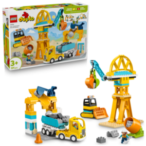 DUPLO 10476 3-in-1 Bouwplaats en Voertuigen
