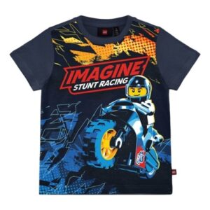 LEGO T-shirt City DONKERBLAUW (LWTAFFY 614 - Maat 104)