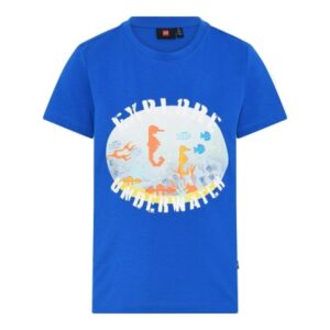 LEGO T-shirt Explore BLAUW (LWTAYLOR 309 - Maat 116)