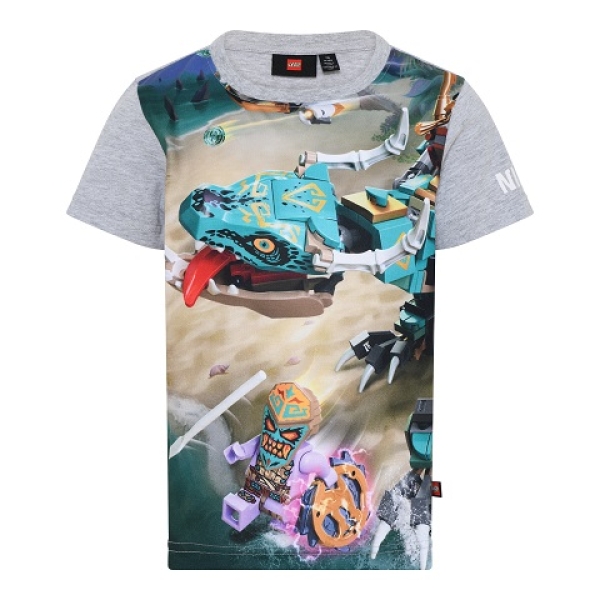 LEGO T-shirt Ninjago LICHTGRIJS (LWTAYLOR 323 - Maat 110)