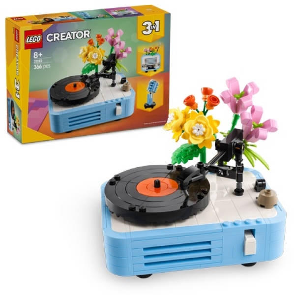 LEGO 31172 Platenspeler met Bloemen