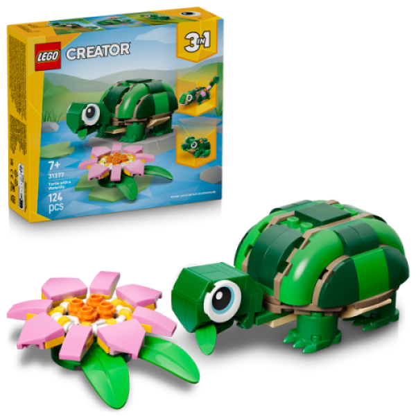 LEGO 31377 Schildpad met Waterlelie