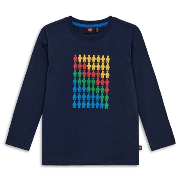 LEGO T-shirt DONKERBLAUW (LWTAFFY 700 - Maat 122)