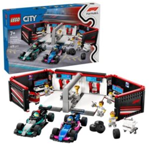 LEGO 60444 F1 Garage met Mercedes-AMG en Alpine Auto's
