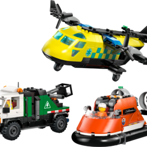 Vliegtuig, servicewagen en hovercraft remix 60505