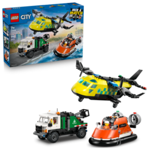 LEGO 60505 Vliegtuig, Servicewagen en Hovercraft Remix