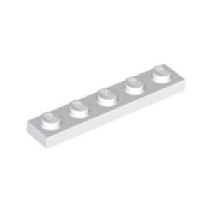 LEGO Plaat 1x5 WIT (100 stuks)