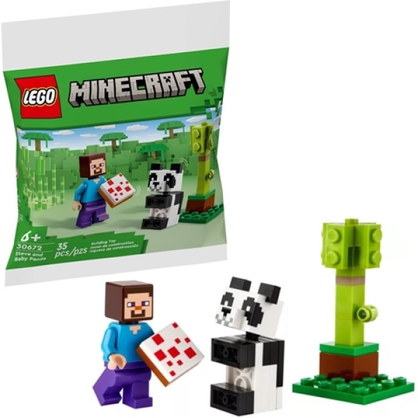 LEGO 30672 Steve en Babypanda (Polybag)