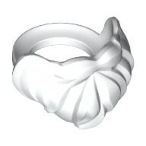 LEGO Baard Halflang WIT (10 stuks)