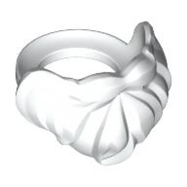 LEGO Baard Halflang WIT (10 stuks)