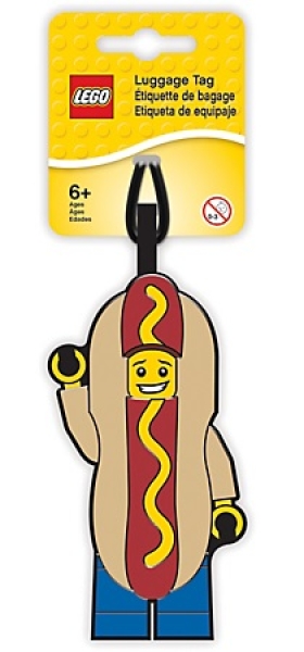 LEGO Bagagelabel Man in Hotdogpak