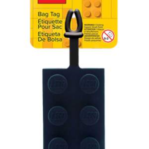 LEGO Bagagelabel Steen 2x4 ZWART