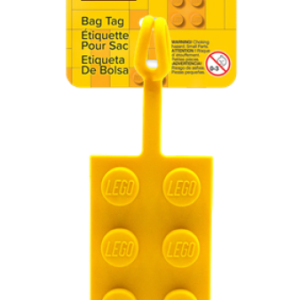 LEGO Bagagelabel Steen 2x4 GEEL