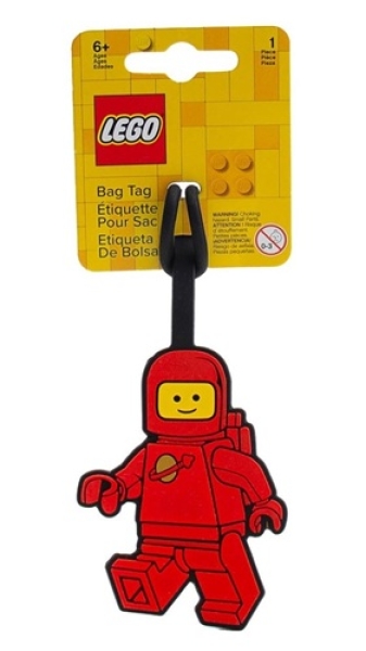 LEGO Bagagelabel Spaceman ROOD
