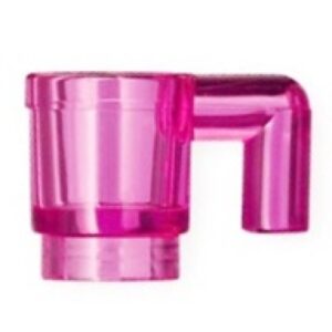 LEGO Beker TRANSPARANT ROZE  (10 stuks)