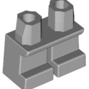 LEGO Benen Kort LICHTGRIJS (10 stuks)