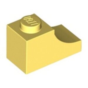 LEGO Boog 1x2 Inverted LICHTGEEL (100 stuks)