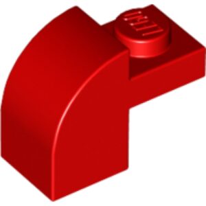 LEGO Boog 1x2 ROOD (100 stuks)