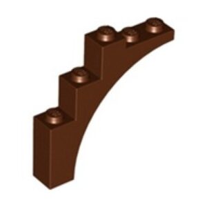 LEGO Boog 1x5x4 BRUIN (100 stuks)