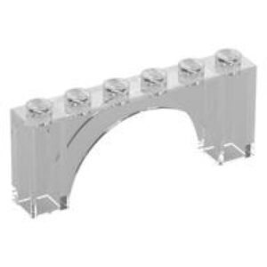 LEGO Boog 1x6x2 TRANSPARANT (10 stuks)