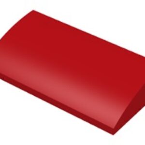 LEGO Dakpan 2x4 Gebogen ROOD (100 stuks)
