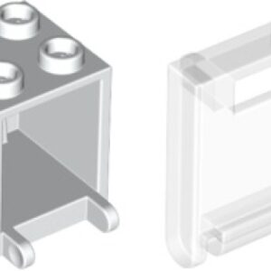 LEGO Brievenbus WIT-TRANSPARANT (10 stuks)