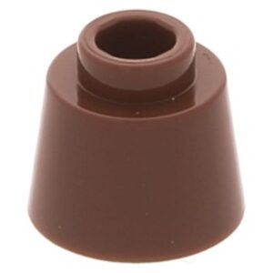 LEGO Cone 1x1 Fez BRUIN (100 stuks)