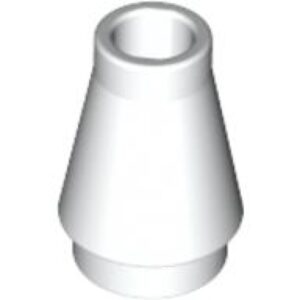LEGO Cone 1x1 WIT (100 stuks)