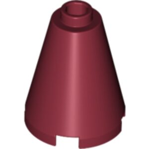 LEGO Cone 2x2x2 DONKERROOD (100 stuks)