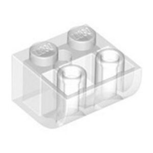 LEGO Dakpan 2x2 Gebogen Inverted TRANSPARANT (100 stuks)