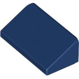 LEGO Dakpan 30 1x2 DONKERBLAUW (100 stuks)