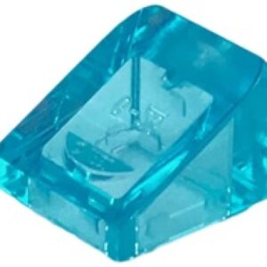 LEGO Dakpan 30 1x1 TRANSPARANT LICHTBLAUW (100 stuks)