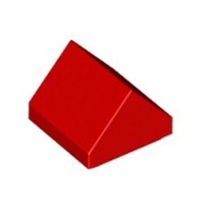 LEGO Dakpan 45 1x1 Dubbel ROOD (100 stuks)