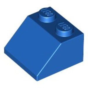 LEGO Dakpan 45 2x2 BLAUW (100 stuks)