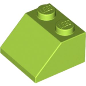 LEGO Dakpan 45 2x2 LIMEGROEN (100 stuks)