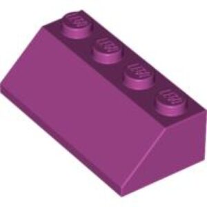 LEGO Dakpan 45 2x4 MAGENTA  (100 stuks)