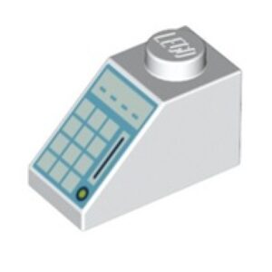 LEGO Dakpan 45 2x1 WIT Kassa (10 stuks)