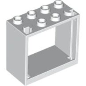 LEGO Raamvenster 2x4x3 WIT (100 stuks)