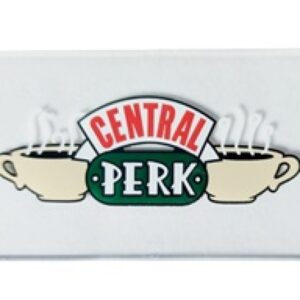 LEGO Glas voor Raam 1x4x6 met Central Perk Opdruk TRANSPARANT