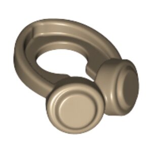 LEGO Hoofdtelefoon DONKERBEIGE (10 stuks)